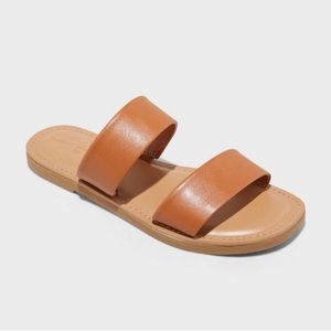 Cognac Strap Sandals